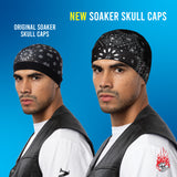 Solid Black Skull Cap Soaker Weight w/Inner Elastic Band