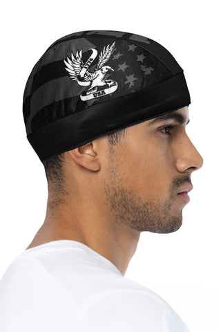 Eagle Skull Cap Light Weight w/Inner Elastic Band