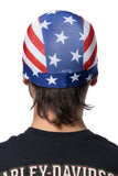 USA Flag Skull Cap Soaker Weight w/Inner Elastic Band