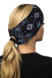 R.W.B Black Paisley w/Gems Ponytail EZ Bandz