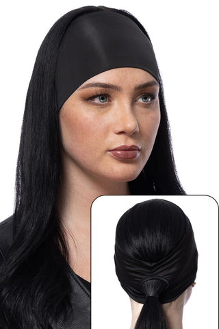 Solid Black Ponytail EZ Bandz Soaker Series