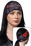 Orange Rose Paisley w/Gems Ponytail EZ Bandz Soaker Series