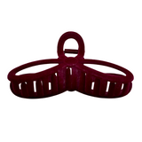 4.75" Dark Red Velvet Jaw Clip Pack of 3