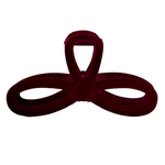 4.75" Dark Red Velvet Jaw Clip Pack of 3