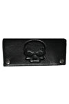 7 Inch Skull Full-Grain Leather Wallet