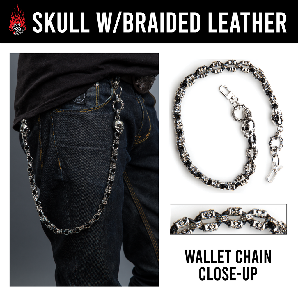 28 Matte Stainless Steel Wallet Chain – Hair Glove