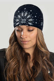 Sunrise Black Paisley w/Gems Full-Head Wrap