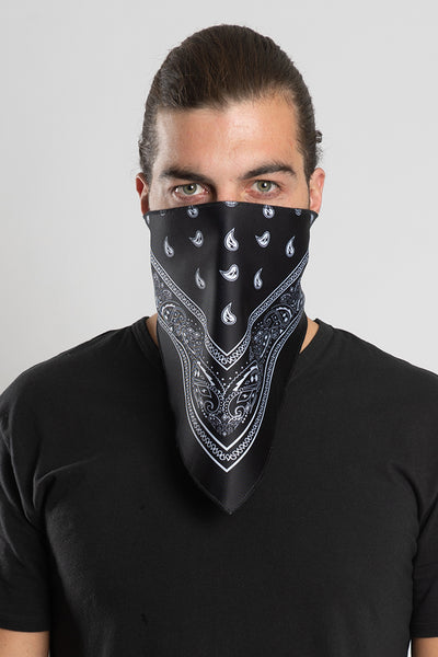 Black Bandana Triangle Mask – Hair Glove